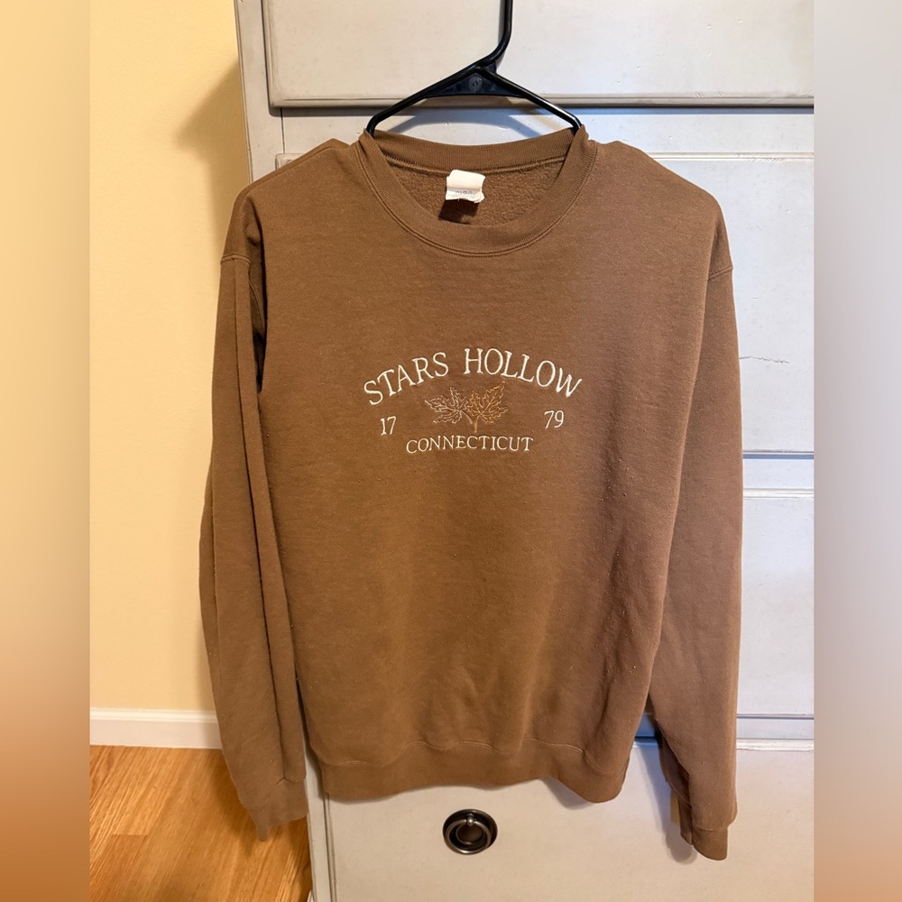 Brown Stars Hollow Sweatshirt